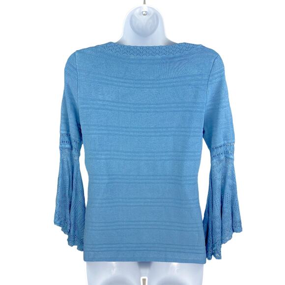 WHBM Women's Petite Flutter Sleeve Sweater PXS NEW - Picture 3 of 11